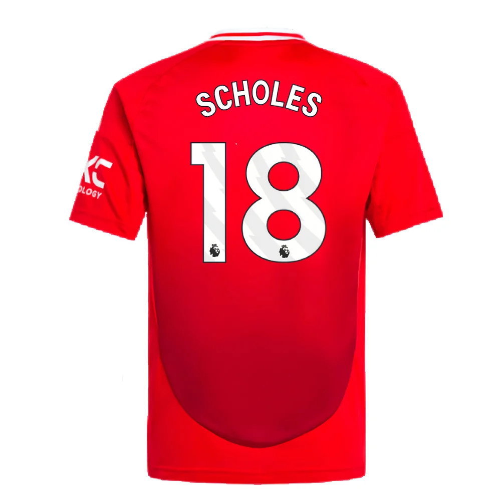 2024-2025 Man Utd Home Mini Kit (Scholes 18)_2