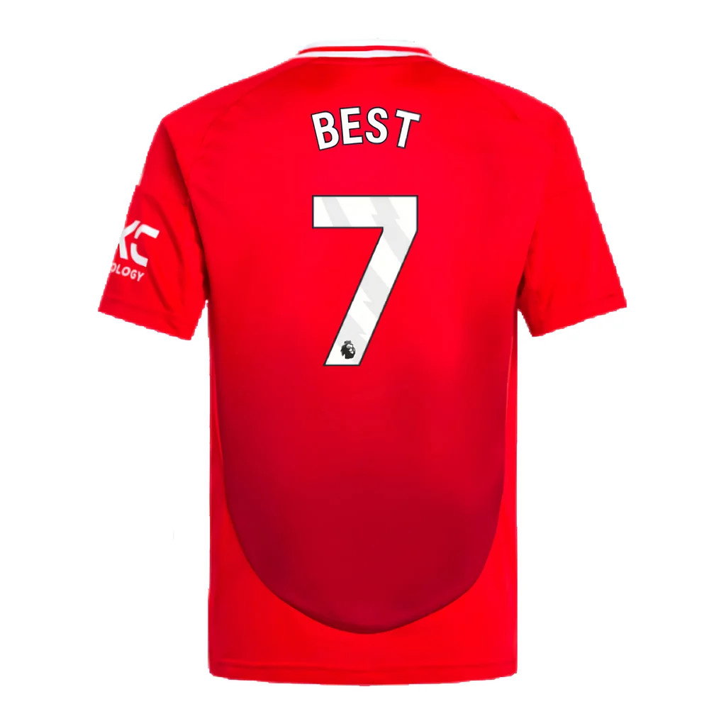 2024-2025 Man Utd Home Shirt (Kids) (Best 7)_2
