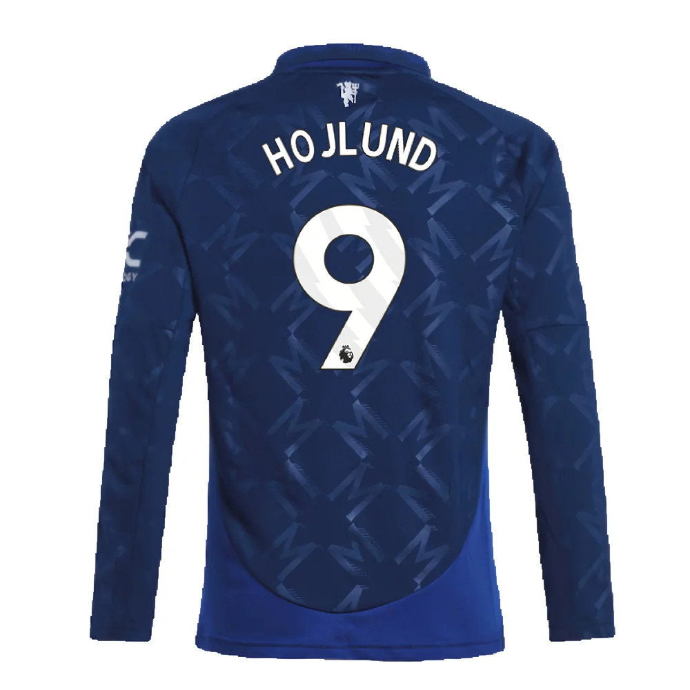 2024-2025 Man Utd Long Sleeve Away Shirt (Kids) (Hojlund 9)_2
