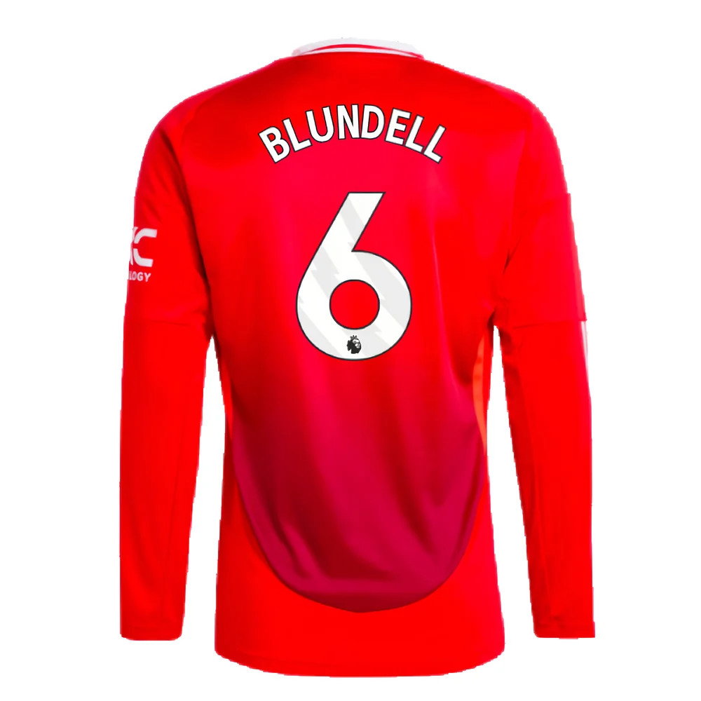 2024-2025 Man Utd Long Sleeve Home Shirt (Blundell 6)_2