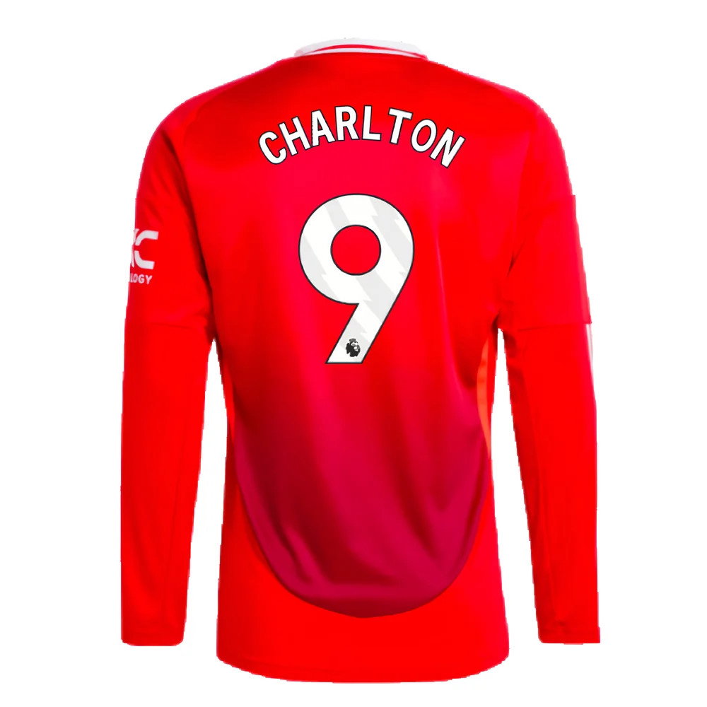 2024-2025 Man Utd Long Sleeve Home Shirt (Charlton 9)_2