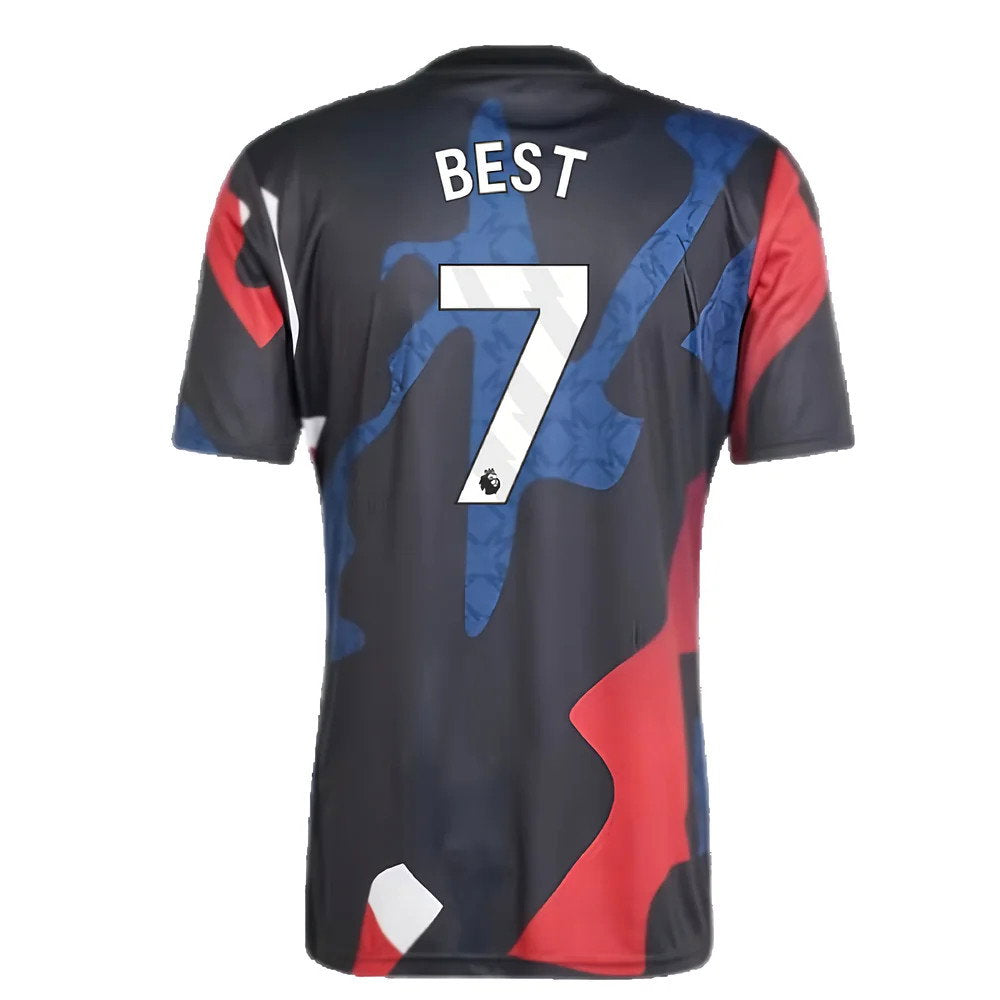 2024-2025 Man Utd Pre-Match Jersey (Black) (Best 7)_2