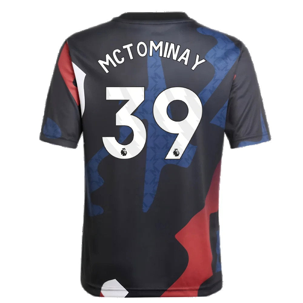 2024-2025 Man Utd Pre-Match Jersey (Black) - Kids (McTominay 39)_2