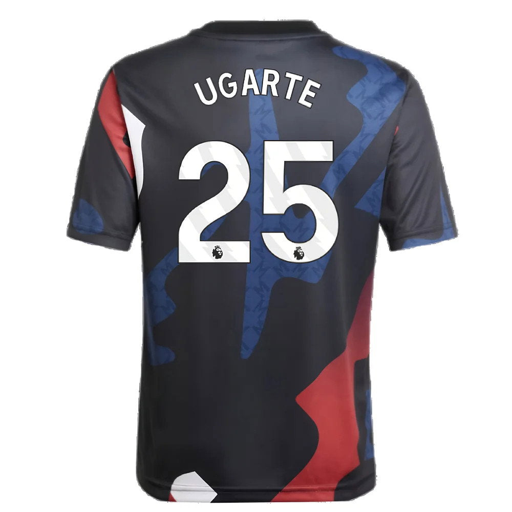 2024-2025 Man Utd Pre-Match Jersey (Black) - Kids (Ugarte 25)_2