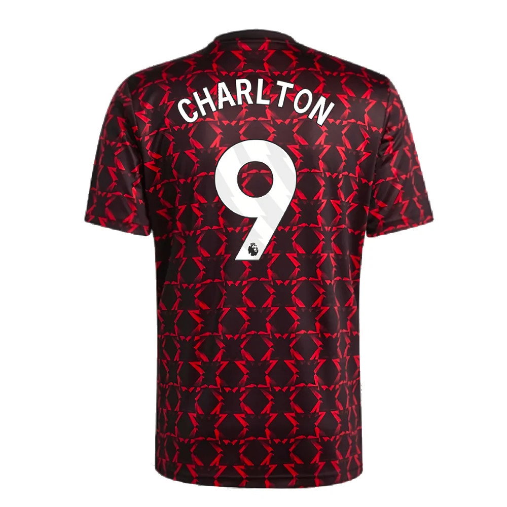 2024-2025 Man Utd Pre-Match Shirt (Black) (Charlton 9)_2