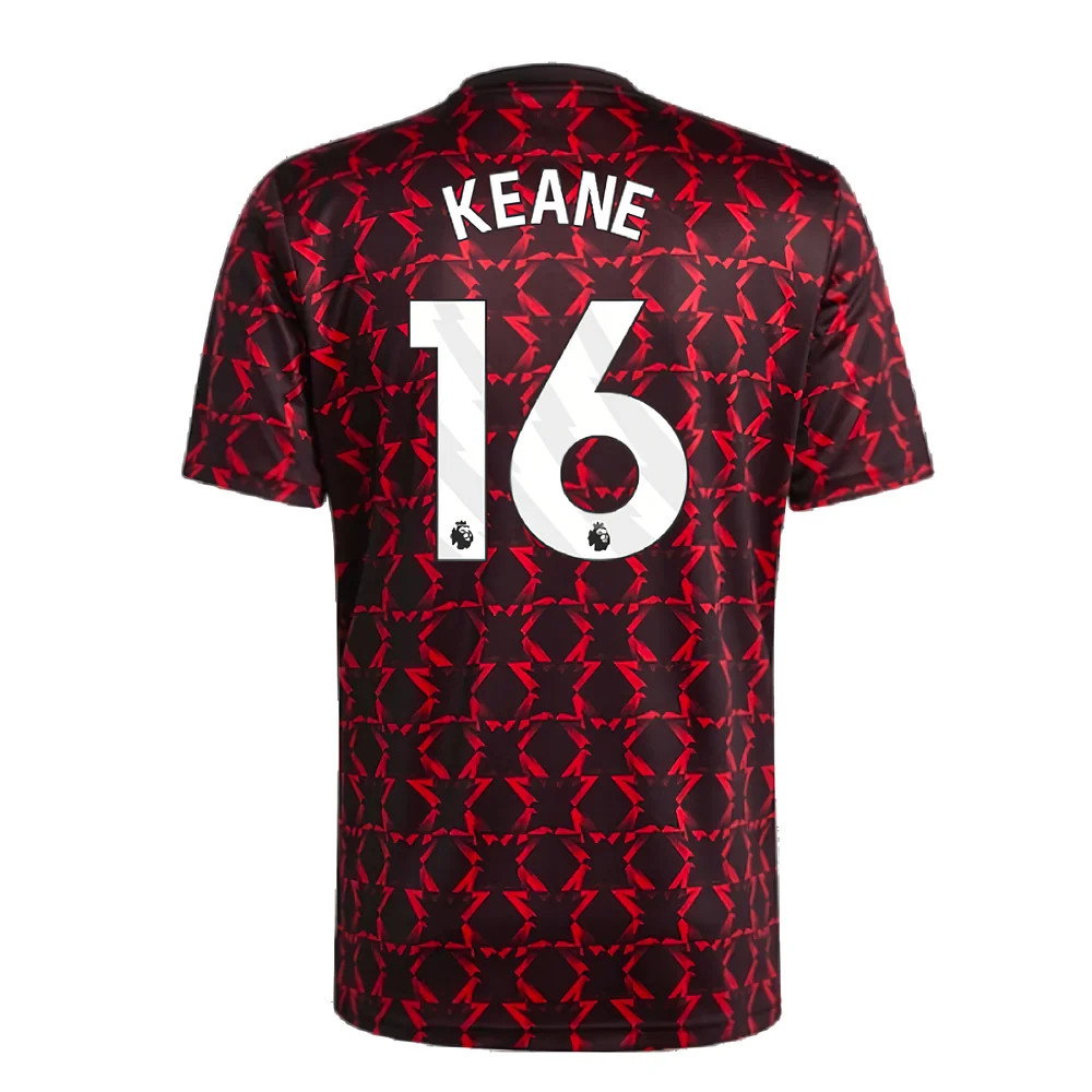 2024-2025 Man Utd Pre-Match Shirt (Black) (Keane 16)_2
