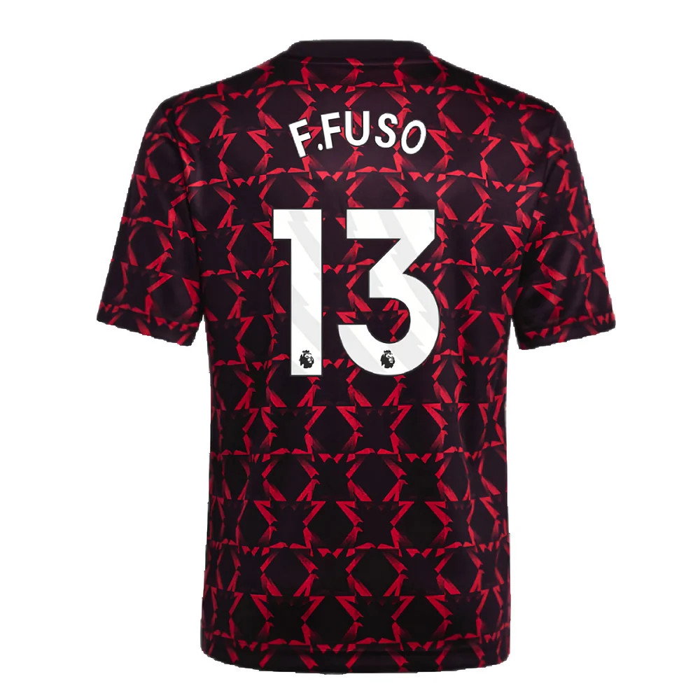 2024-2025 Man Utd Pre-Match Shirt (Black) - Kids (F.Fuso 13)_2
