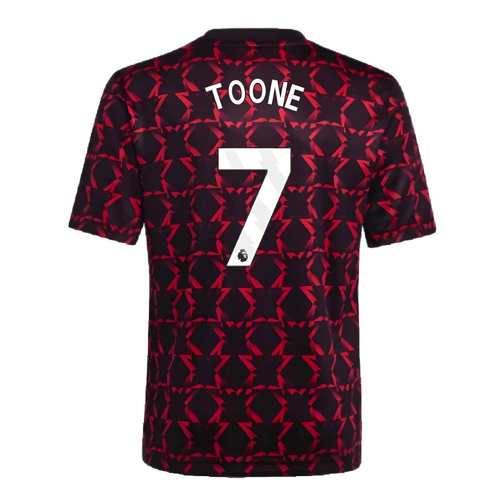 2024-2025 Man Utd Pre-Match Shirt (Black) - Kids (Toone 7)_2