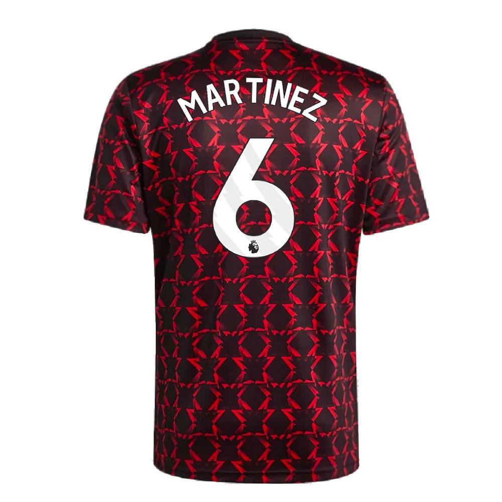 2024-2025 Man Utd Pre-Match Shirt (Black) (Martinez 6)_2