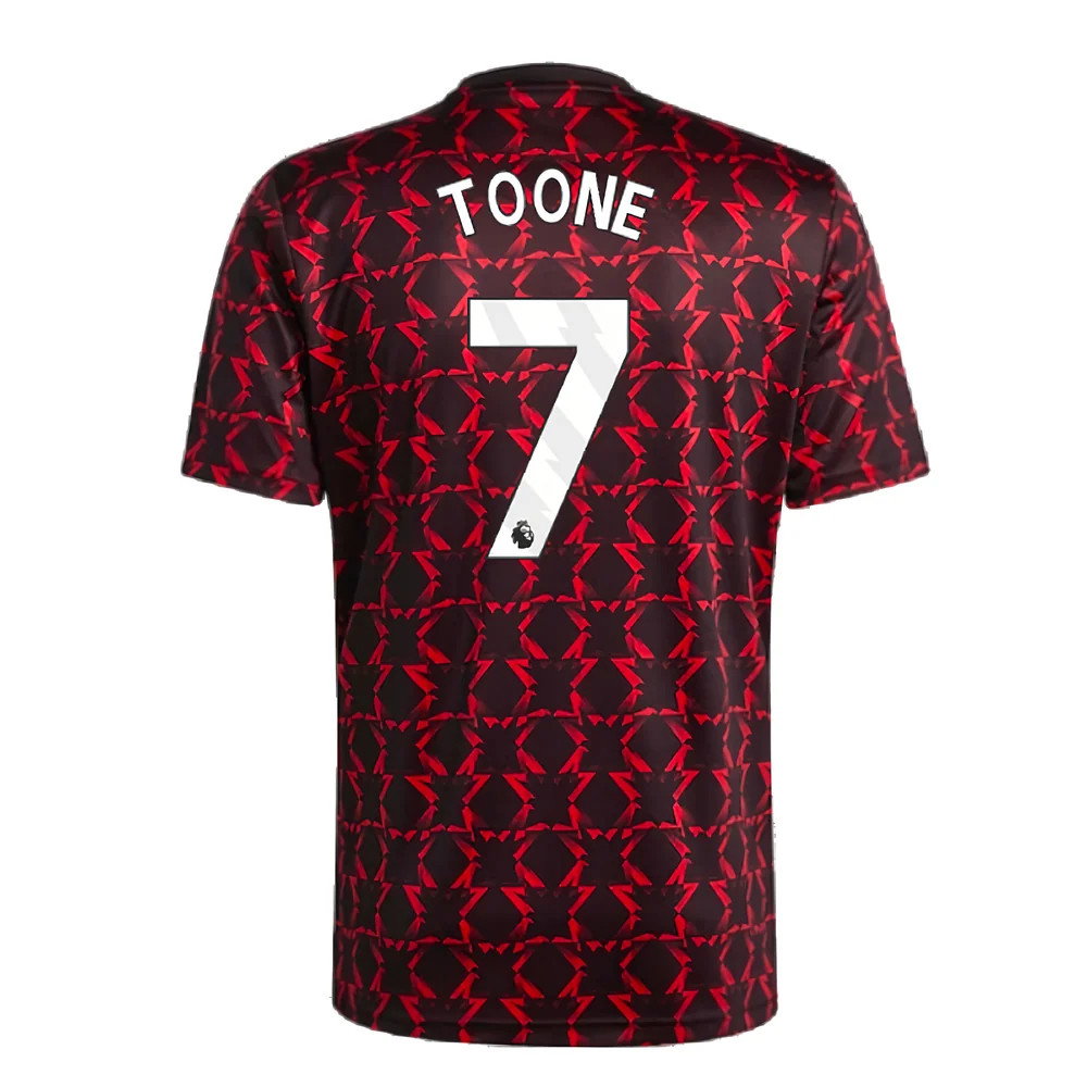 2024-2025 Man Utd Pre-Match Shirt (Black) (Toone 7)_2