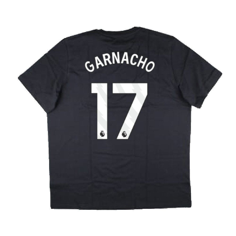 2024-2025 Man Utd Seasonal Graphic Tee (Night Grey) (Garnacho 17)_2