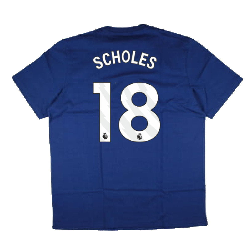 2024-2025 Man Utd Seasonal Tee (Victory Blue) (Scholes 18)_2