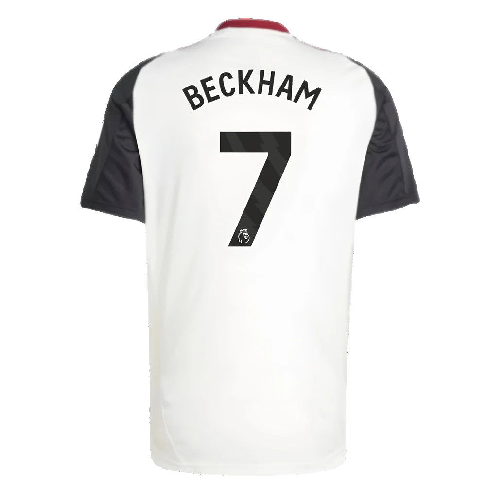 2024-2025 Man Utd Training Jersey (Off White) (Beckham 7)_2