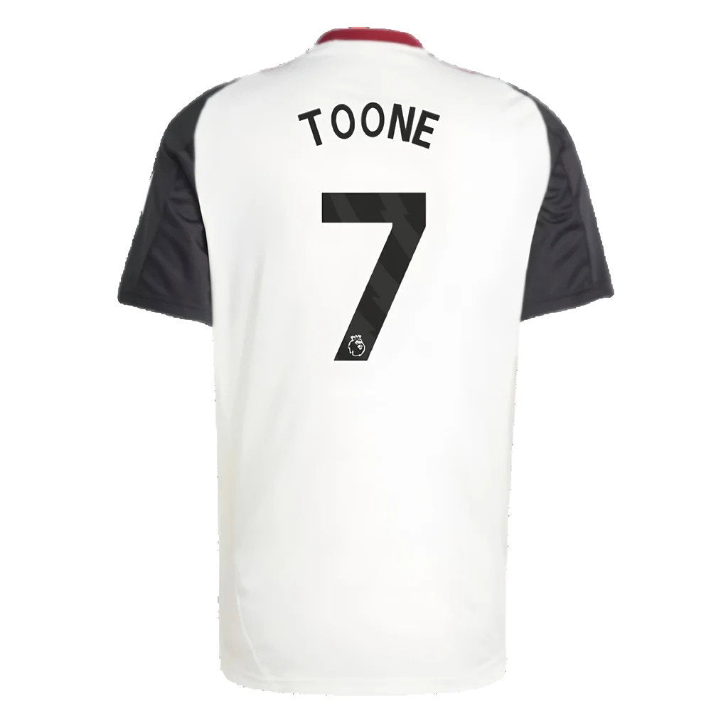 2024-2025 Man Utd Training Jersey (Off White) (Toone 7)_2