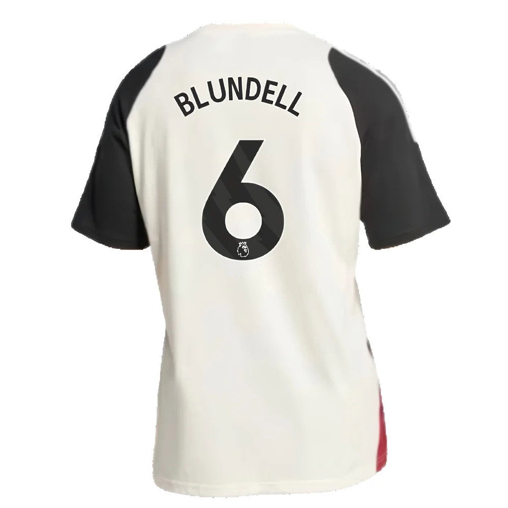 2024-2025 Man Utd Training Tee (Off White) (Blundell 6)_2