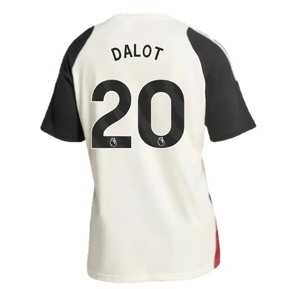 2024-2025 Man Utd Training Tee (Off White) (Dalot 20)_2