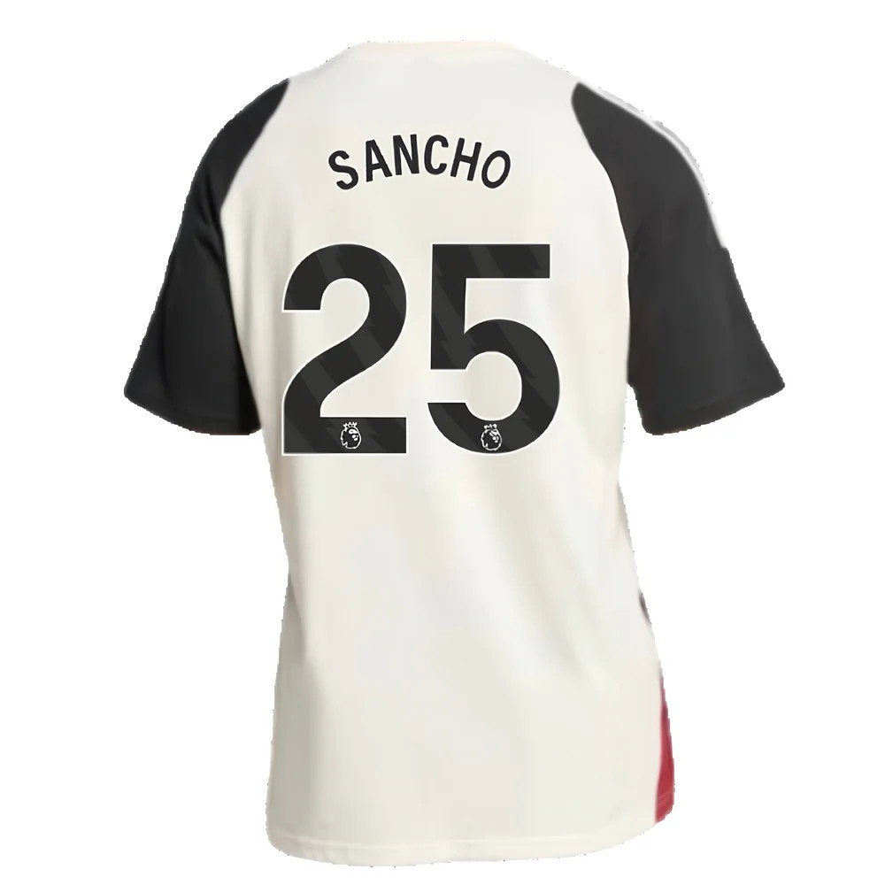2024-2025 Man Utd Training Tee (Off White) (Sancho 25)_2