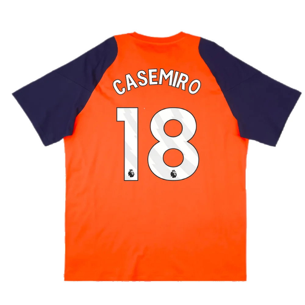 2024-2025 Man Utd Training Tee (Red) (Casemiro 18)_2
