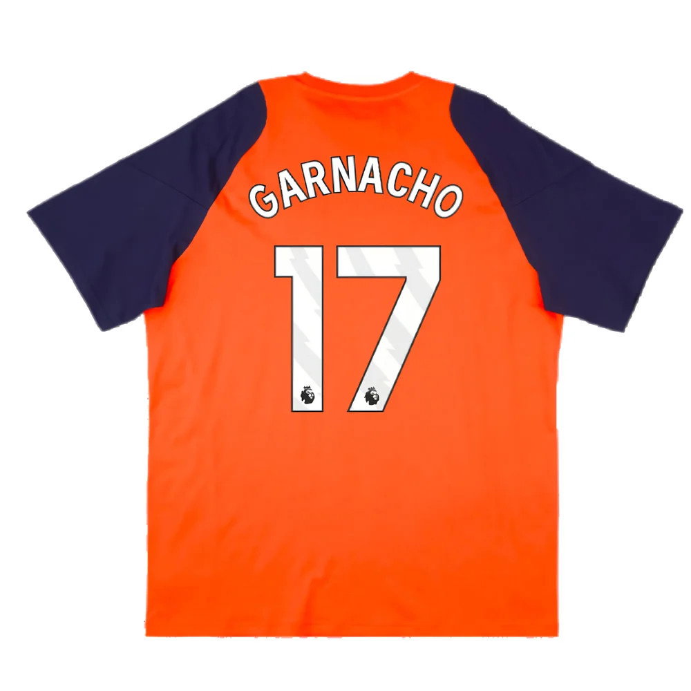2024-2025 Man Utd Training Tee (Red) (Garnacho 17)_2