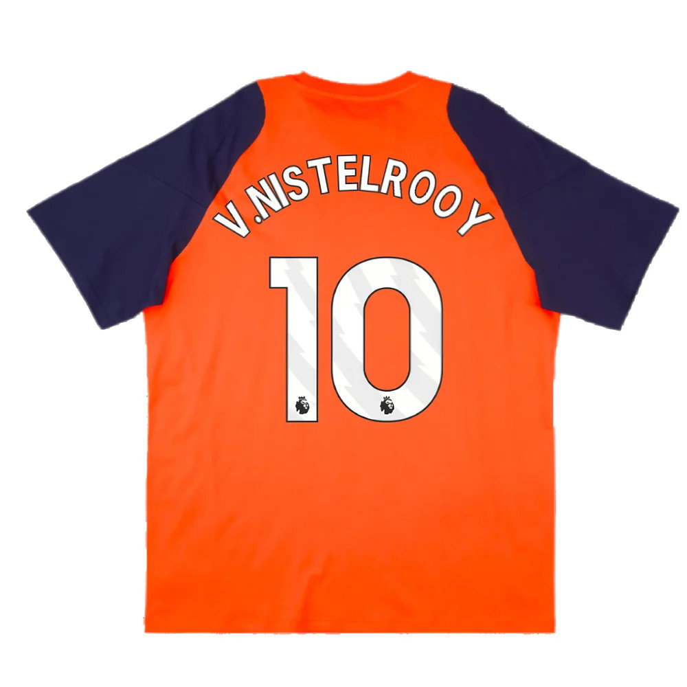 2024-2025 Man Utd Training Tee (Red) (V.Nistelrooy 10)_2