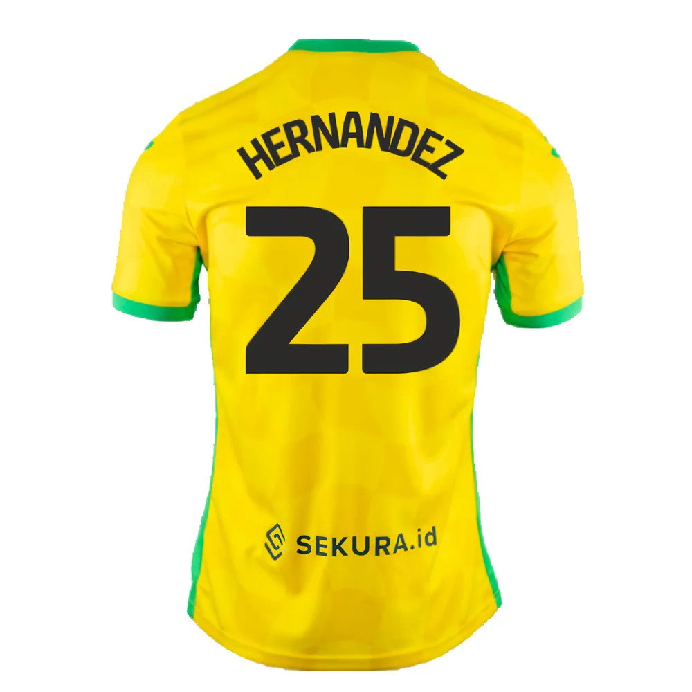 2024-2025 Norwich Home Shirt (Hernandez 25)_2