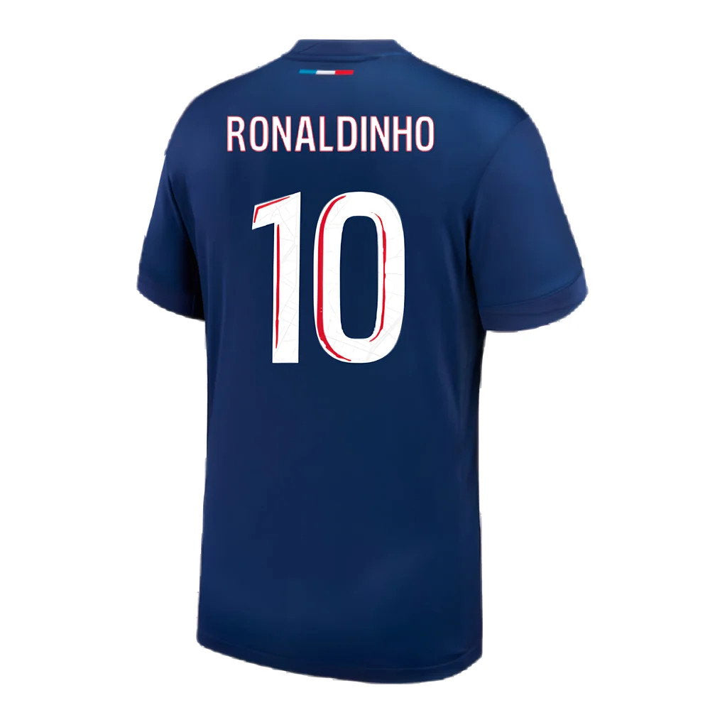 2024-2025 PSG Paris Saint Germain Home Shirt (Kids) (Ronaldinho 10)_2