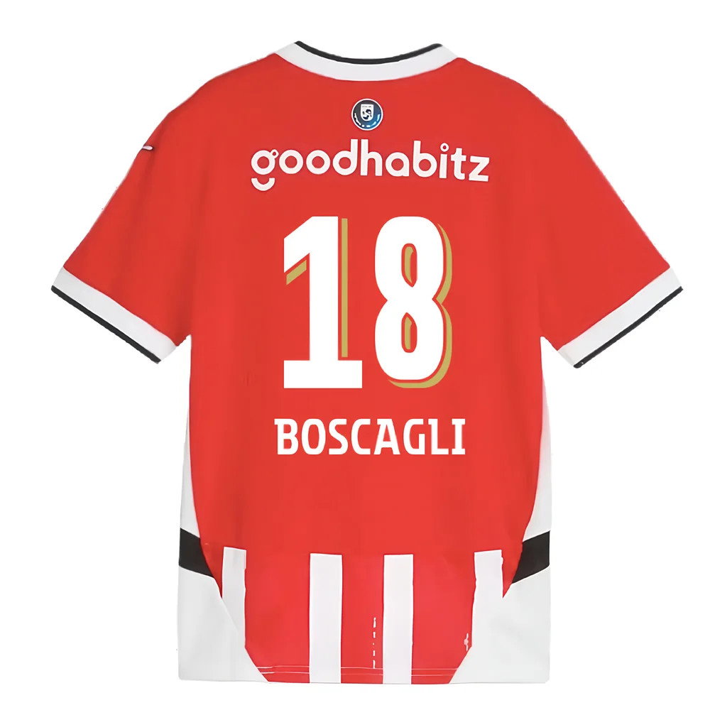 2024-2025 PSV Eindhoven Home Shirt (Kids) (Boscagli 18)_2