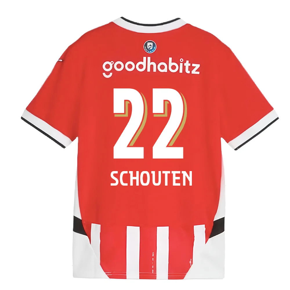 2024-2025 PSV Eindhoven Home Shirt (Kids) (Schouten 22)_2