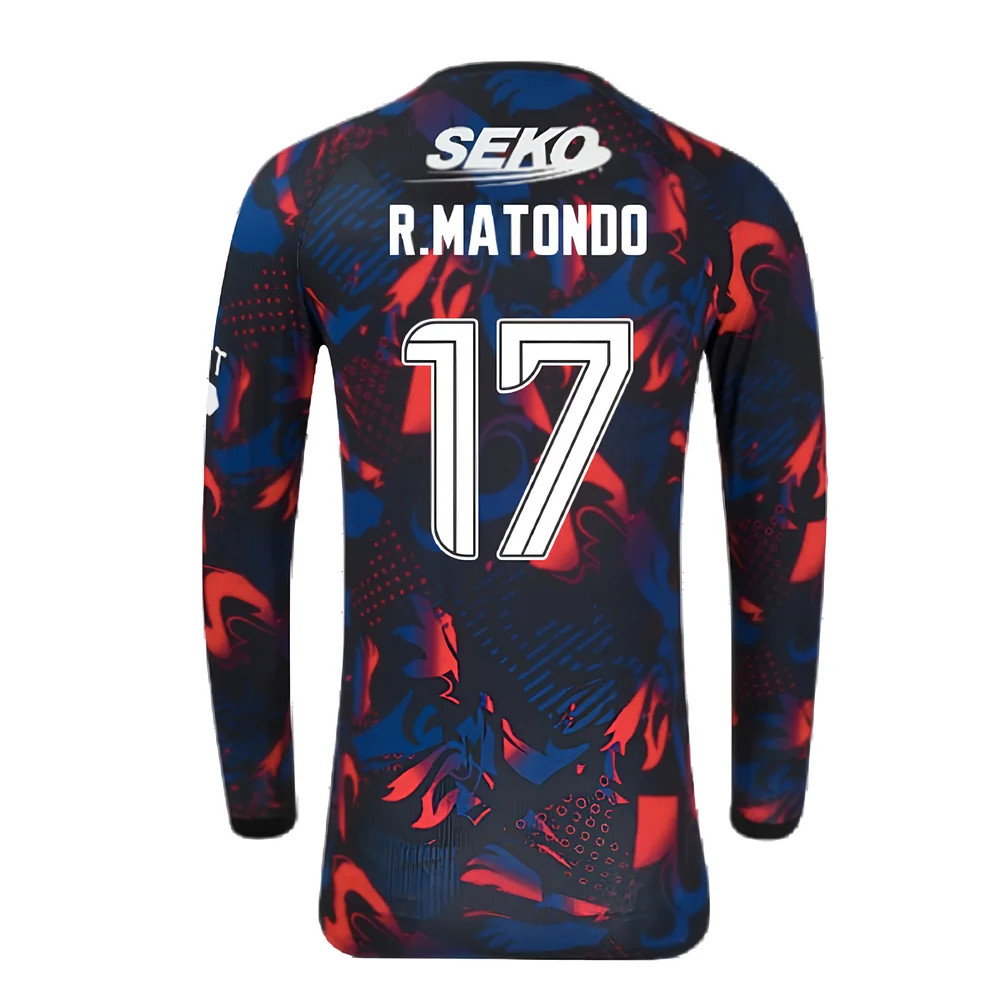 2024-2025 Rangers Long Sleeve Third Shirt (R.Matondo 17)_2