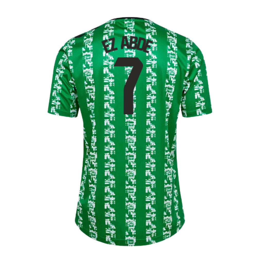 2024-2025 Real Betis Pre Game Jersey (Green) (Ez Abde 7)_0