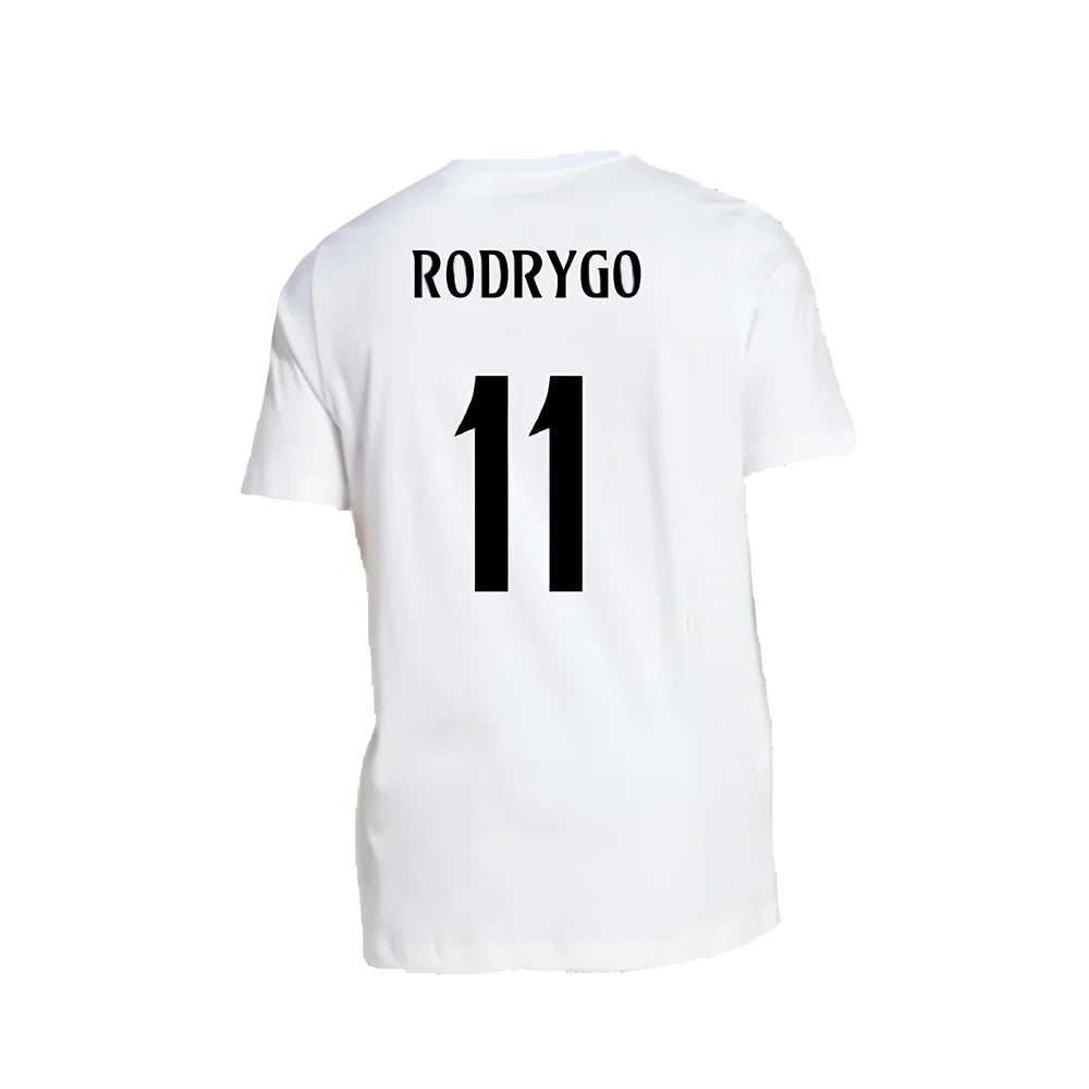 2024-2025 Real Madrid DNA Graphic Tee (White) (Rodrygo 11)_2