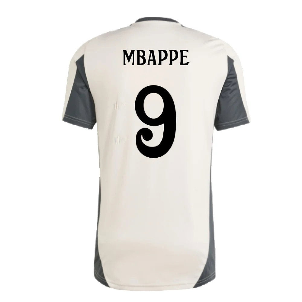 2024-2025 Real Madrid EU Training Jersey (Putty Mauve) (Mbappe 9)_2