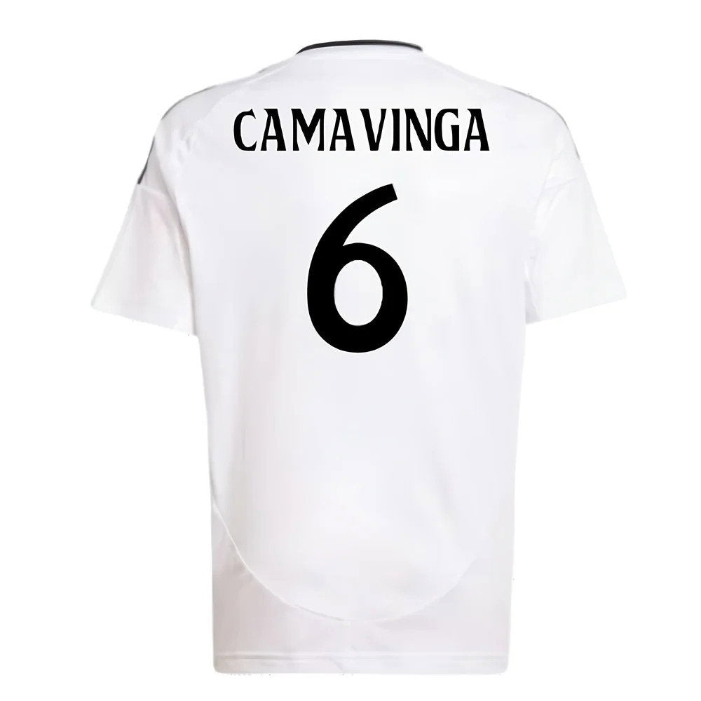 2024-2025 Real Madrid Home Shirt (Kids) (Camavinga 6)_2