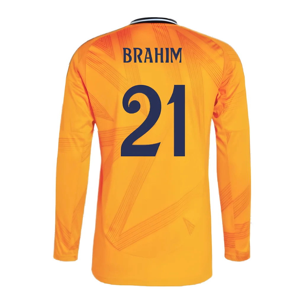 2024-2025 Real Madrid Long Sleeve Away Shirt (Brahim 21)_2