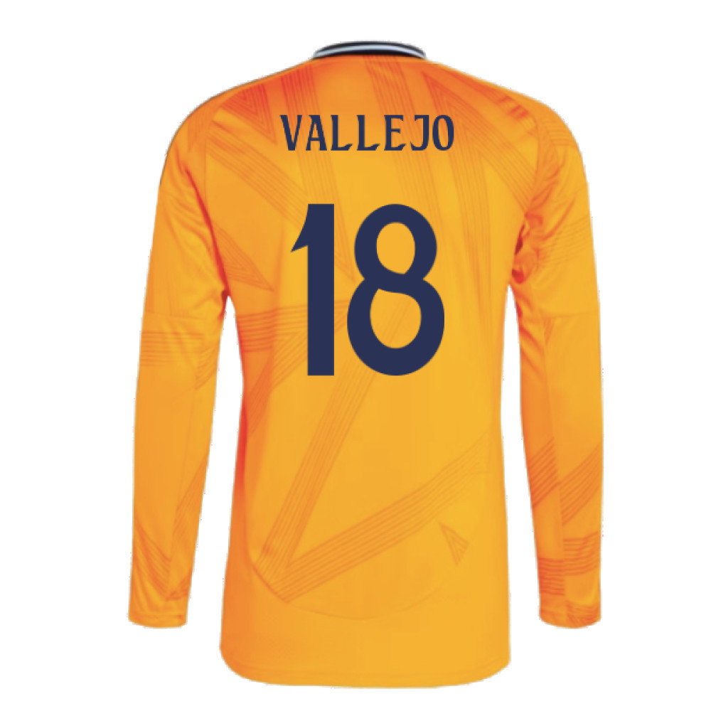 2024-2025 Real Madrid Long Sleeve Away Shirt (Vallejo 18)_2