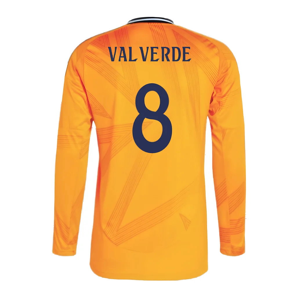 2024-2025 Real Madrid Long Sleeve Away Shirt (Valverde 8)_2
