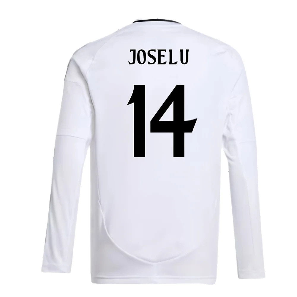 2024-2025 Real Madrid Long Sleeve Home Shirt (Kids) (Joselu 14)_2