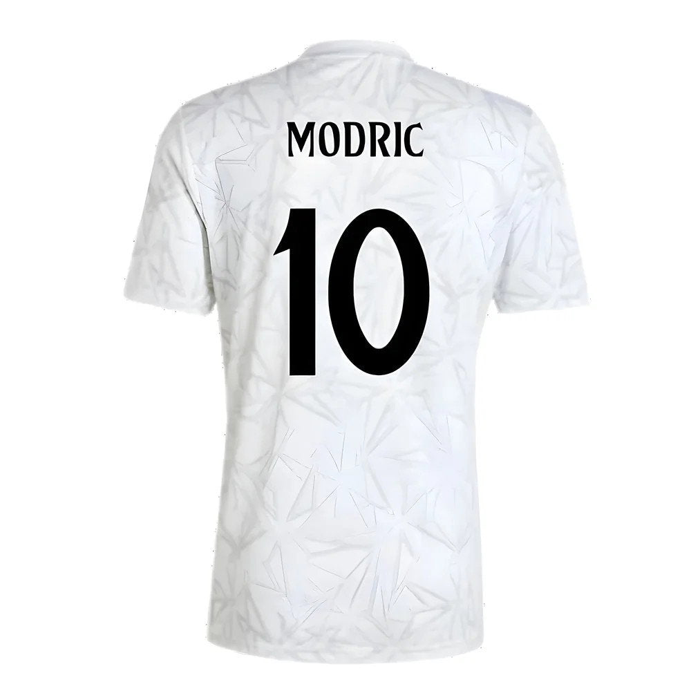 2024-2025 Real Madrid Pre-Match Shirt (White) (Modric 10)_2