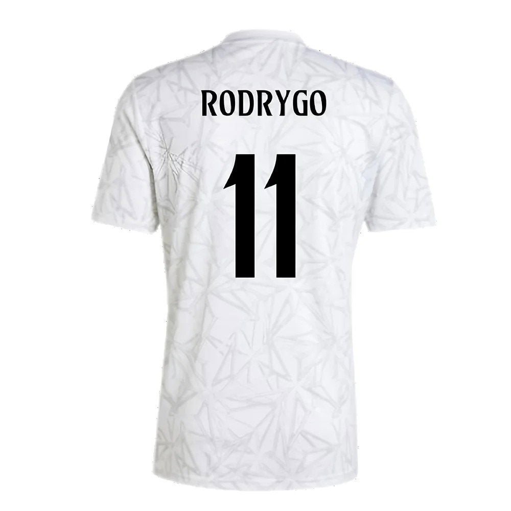 2024-2025 Real Madrid Pre-Match Shirt (White) (Rodrygo 11)_2