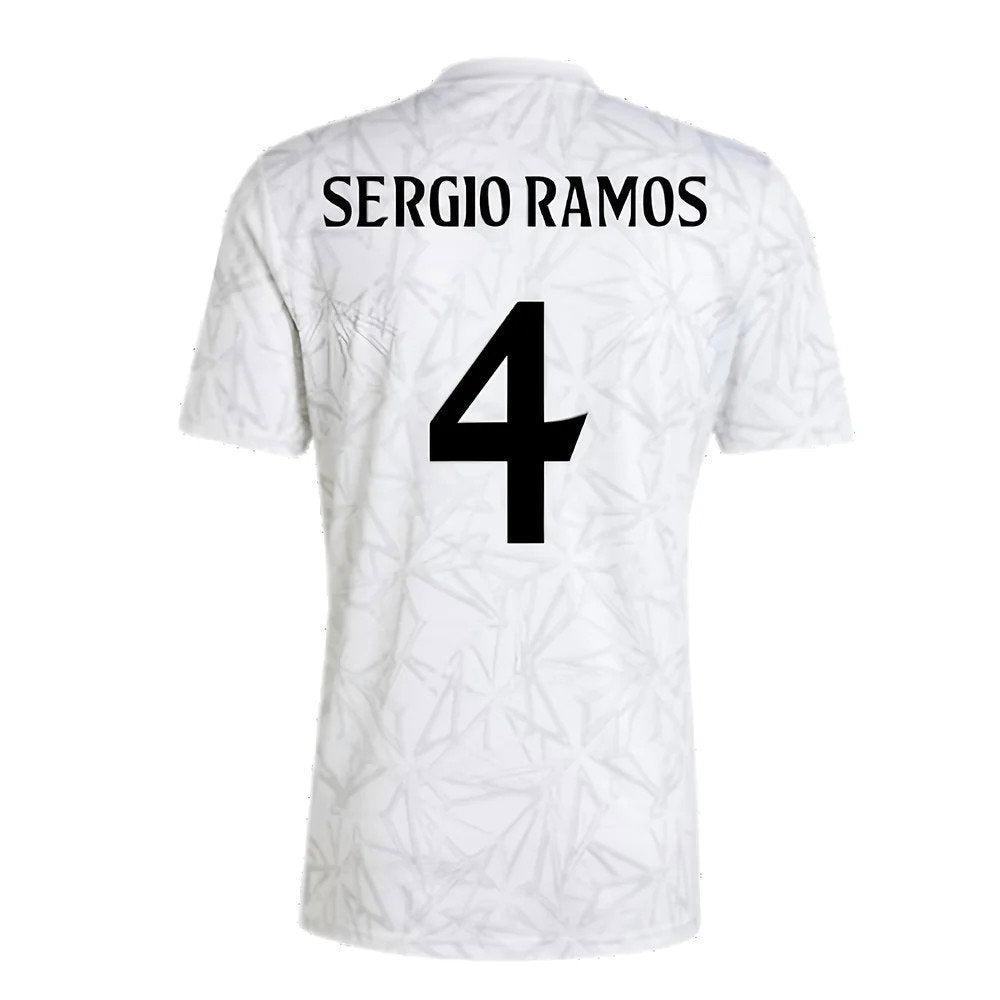 2024-2025 Real Madrid Pre-Match Shirt (White) (Sergio Ramos 4)_2