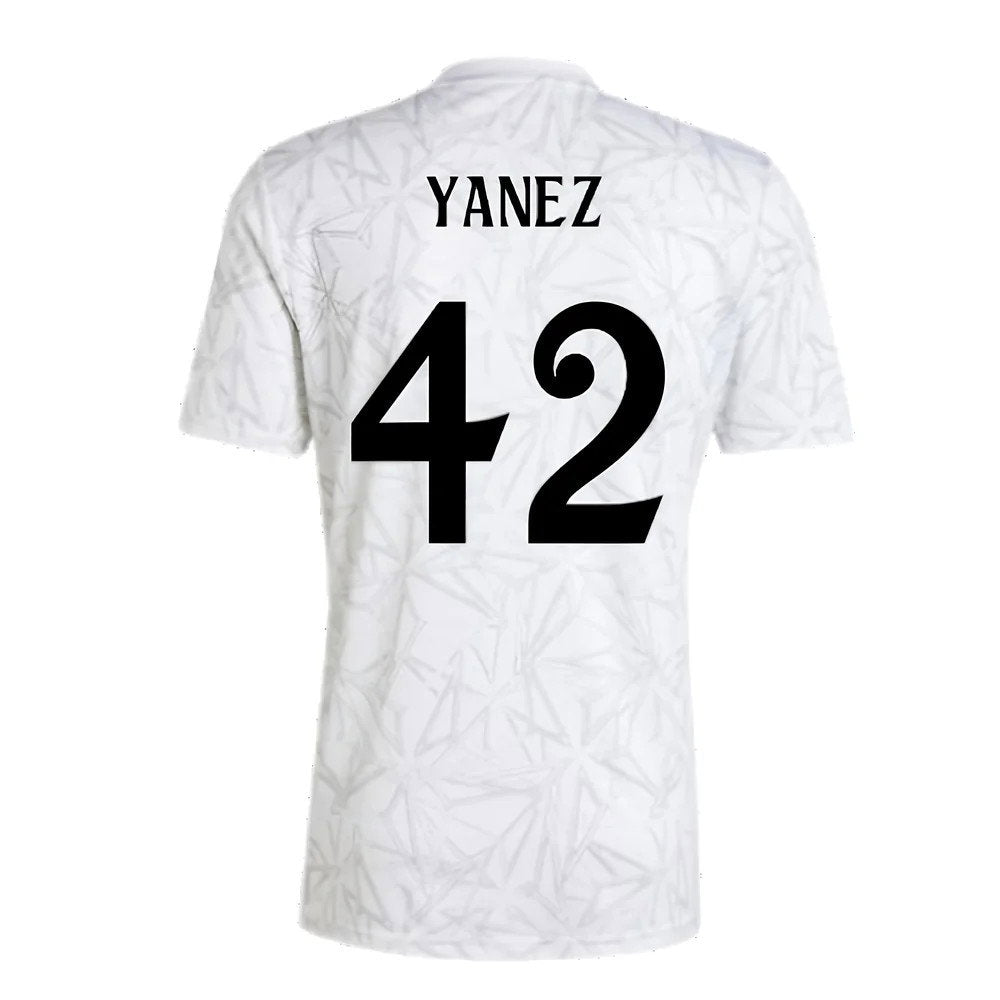 2024-2025 Real Madrid Pre-Match Shirt (White) (Yanez 42)_2