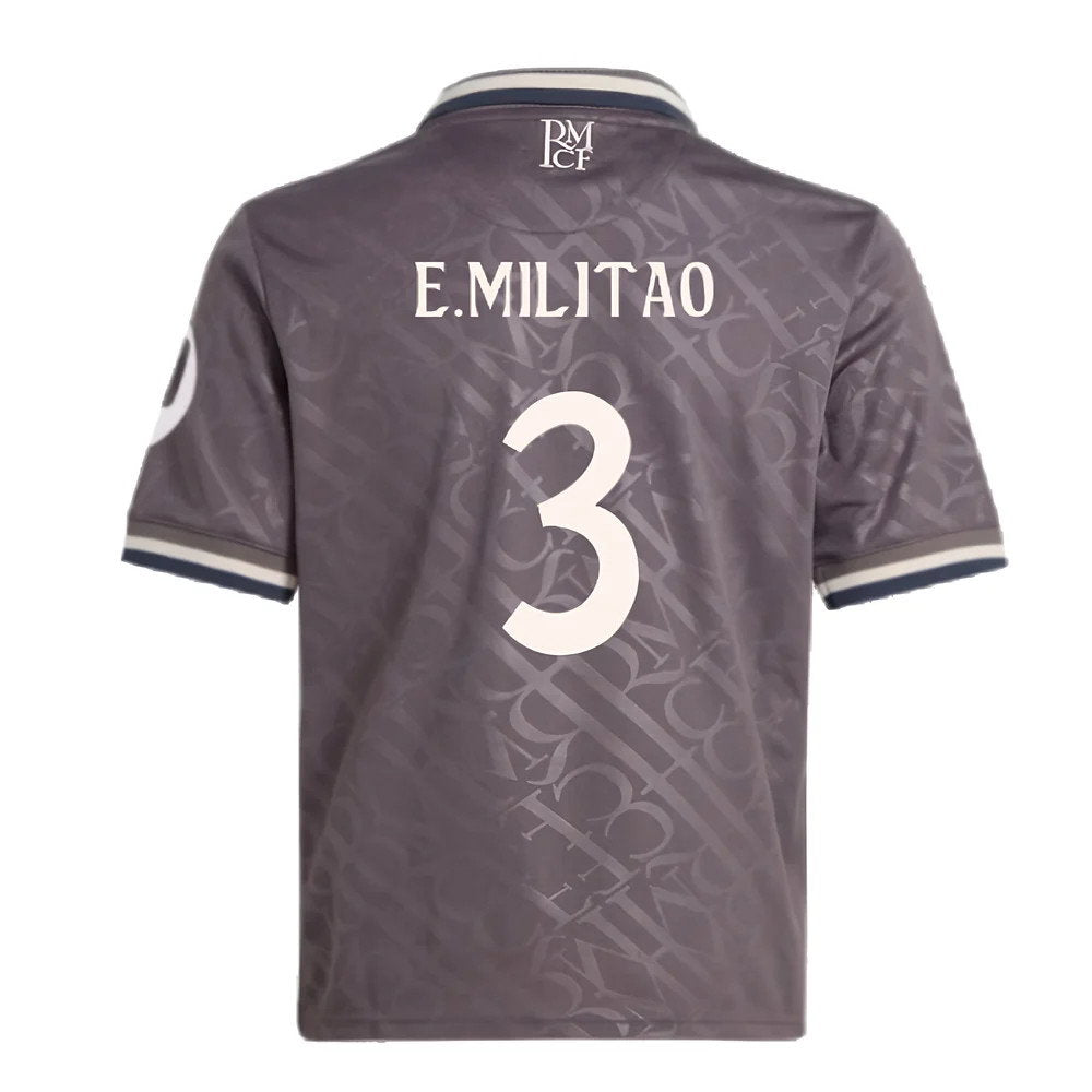 2024-2025 Real Madrid Third Youth Kit (E.Militao 3)_2