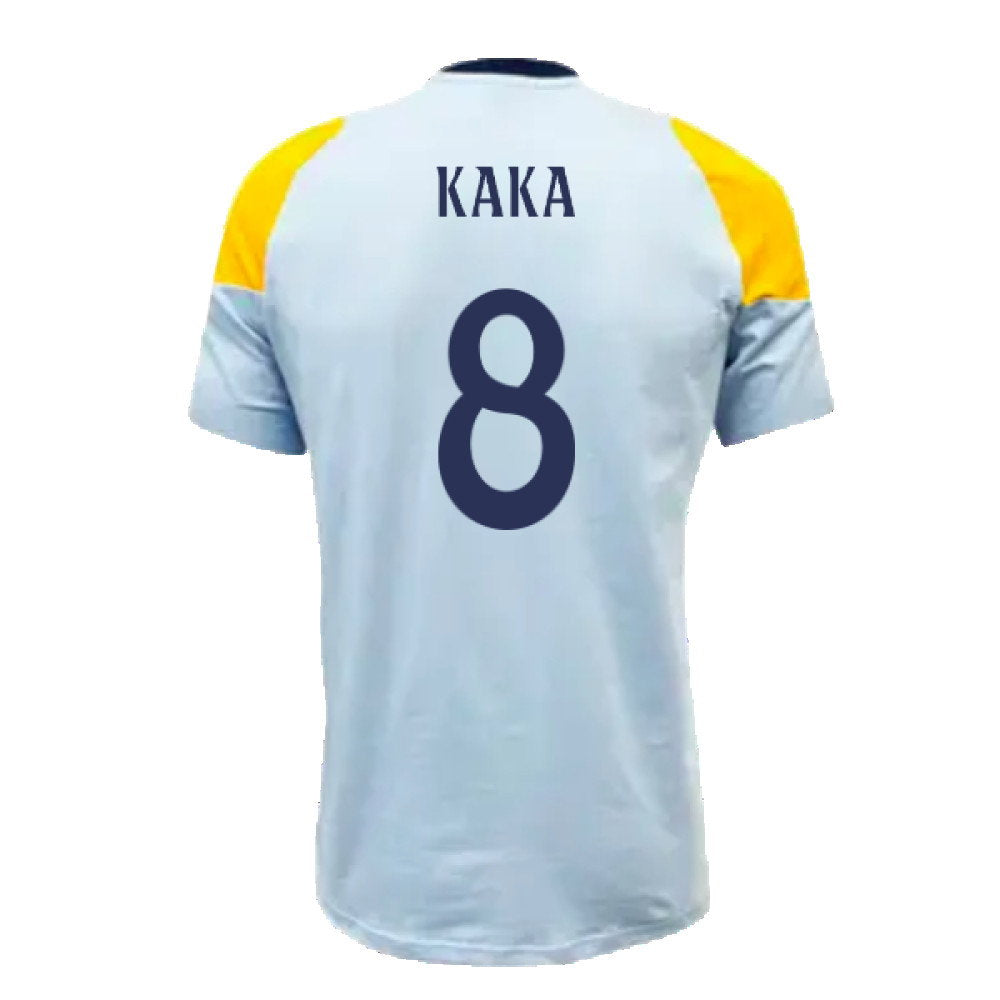 2024-2025 Real Madrid Training Tee (Glow Blue) (Kaka 8)_2