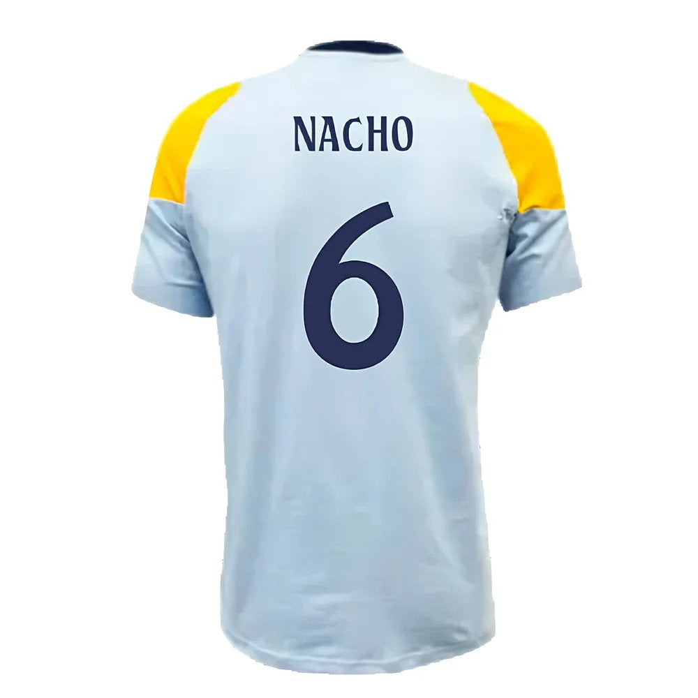 2024-2025 Real Madrid Training Tee (Glow Blue) (Nacho 6)_2