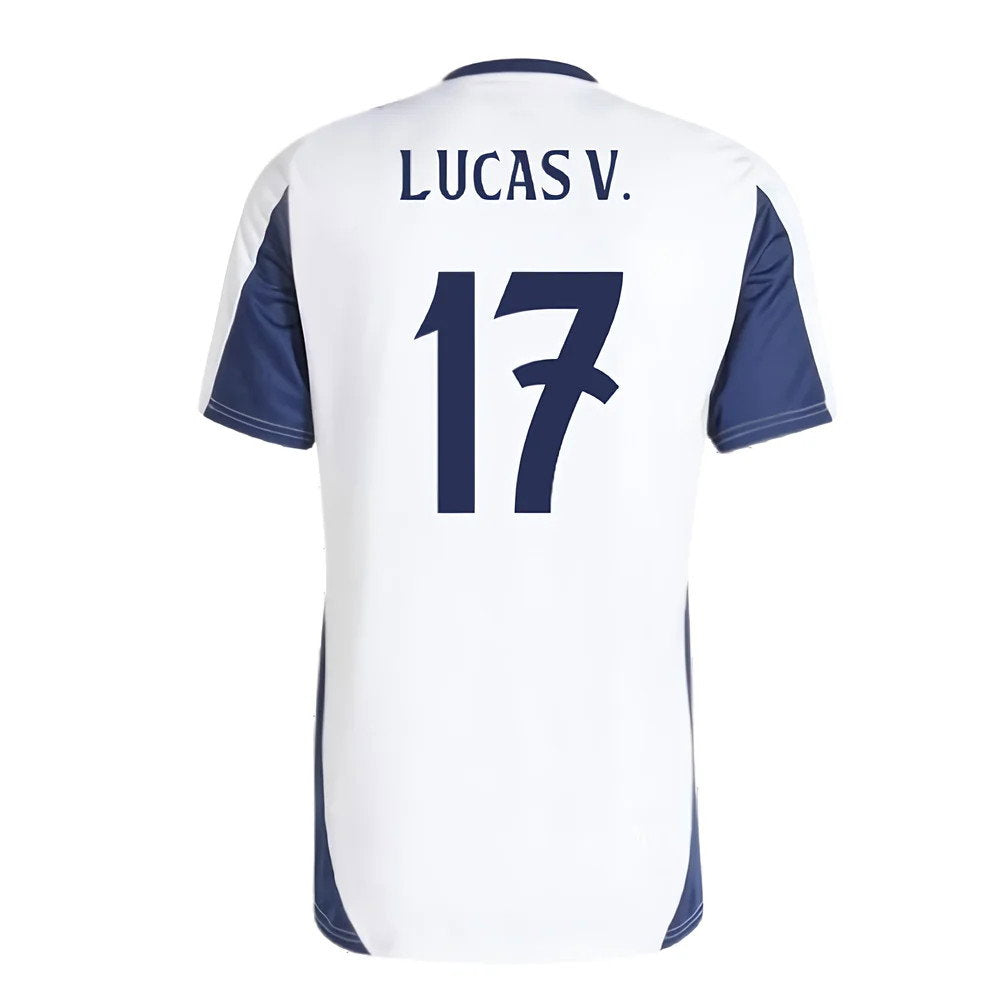 2024-2025 Real Madrid Training Tee (White) (Lucas V. 17)_2