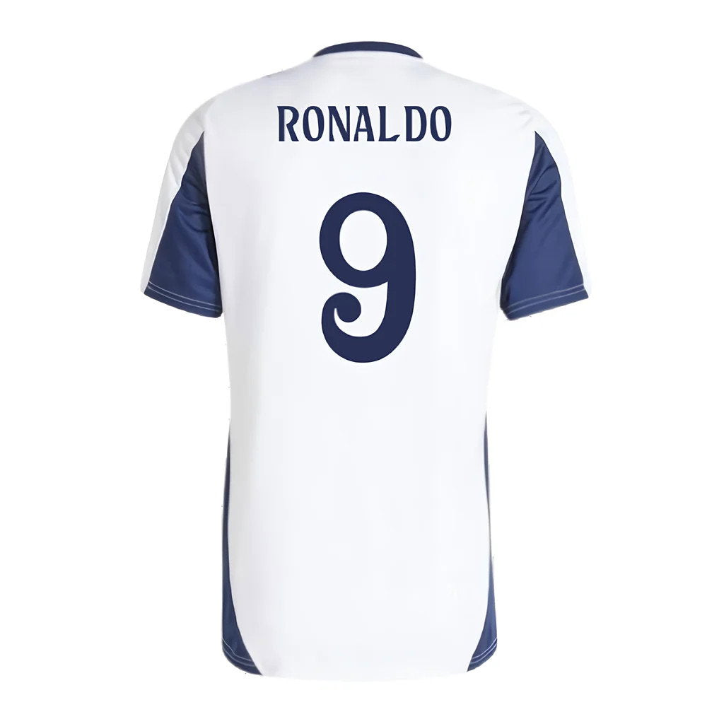 2024-2025 Real Madrid Training Tee (White) (Ronaldo 9)_2