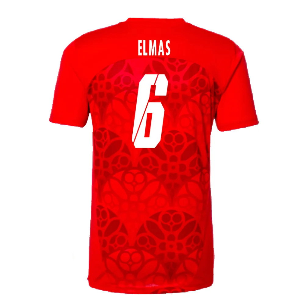 2024-2025 Red Bull Leipzig Pre-Match Shirt (Red) (Elmas 6)_2