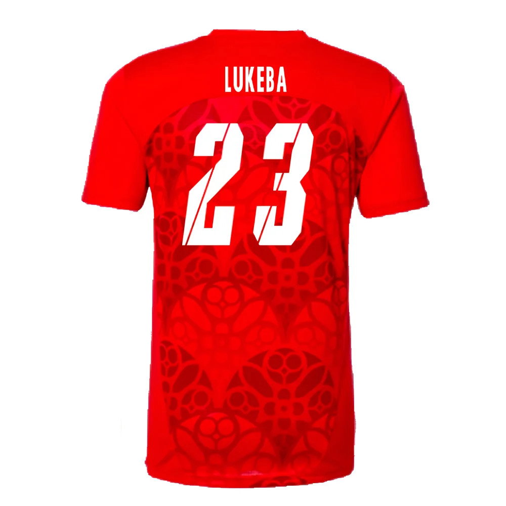 2024-2025 Red Bull Leipzig Pre-Match Shirt (Red) (Lukeba 23)_2