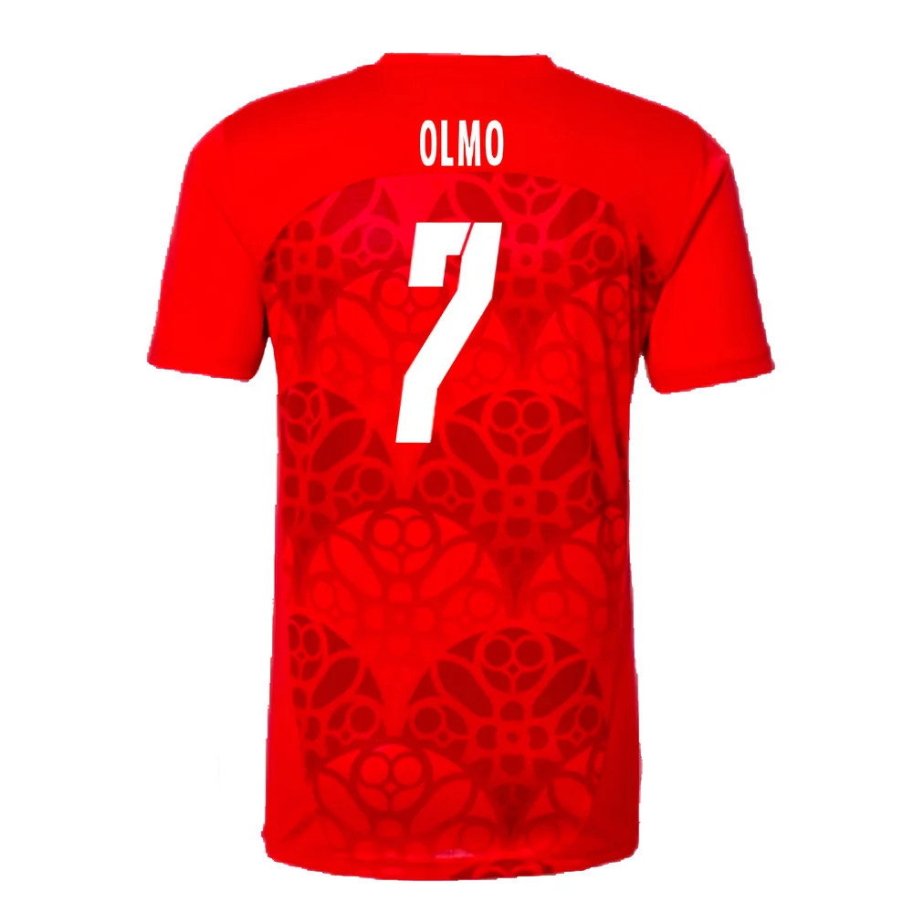 2024-2025 Red Bull Leipzig Pre-Match Shirt (Red) (Olmo 7)_2
