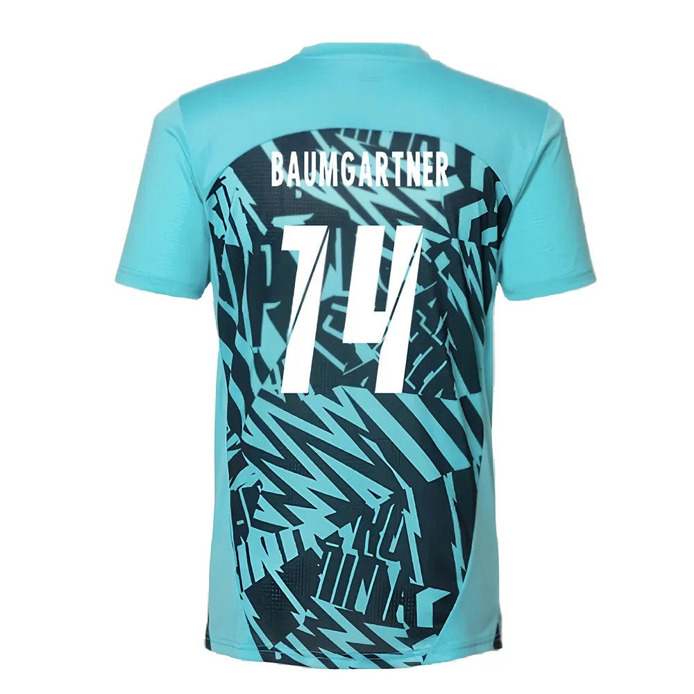 2024-2025 Red Bull Leipzig Pre-Match SS Shirt (Aqua) (Baumgartner 14)_2
